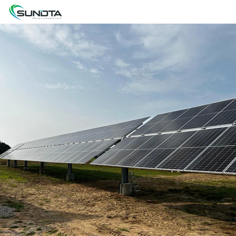 Premium 585W-595W N Type Bifacial PV Module High Yield Monocrystalline Solar Panels 590W Tier 1 Solar Power System