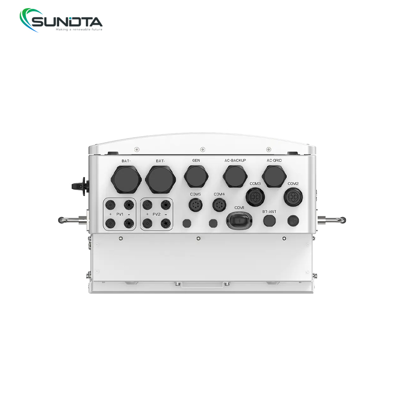 Hybrid 15kWh Inverter System 300Ah Lithium Ion Battery Split Stackable CAN Communication Home Use MPPT 15kW