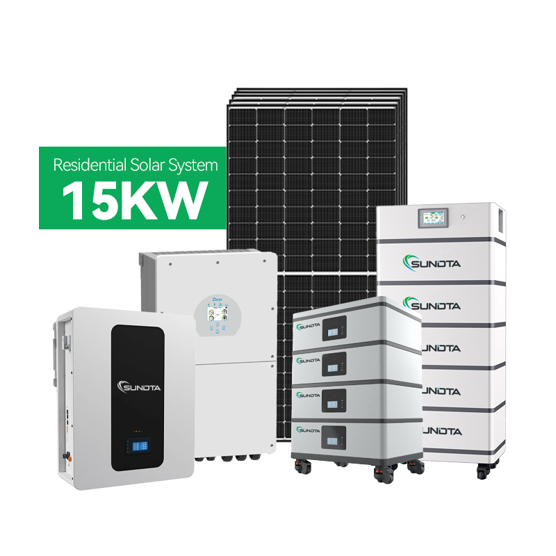 Sundta Hybrid Solar Energy System Low Price Solar Panel Kit 5KW 10KW 12KW 15KW Full Set Solar System Kit Home System