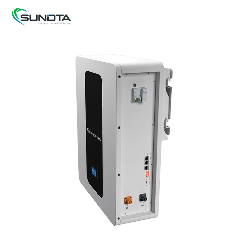 Sundta POLO-W1 LiFePO4 Lithium Battery Wall-Mounted 5kWh Home Power Storage Solar Energy System Deep-Cycle 51.2V 100Ah IP65