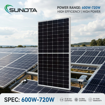 500W-595W Black Glass Bifacial PV Module