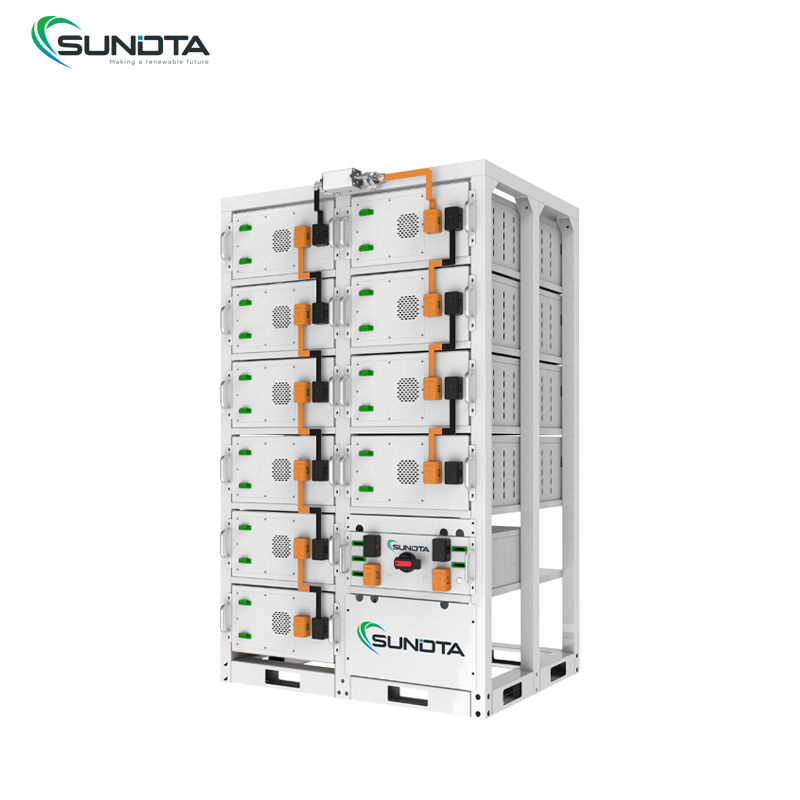 SUNDTA SDT-280 Commercial High Voltage LiFePO4 Energy Storage System 40-100kWh Air-Cooled Battery Cabinet for Hybrid/Off/On-Grid