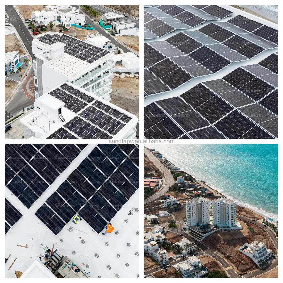 Complete 30kw Solar System 10kw 15kw  20kw 30kw Solar Energy System 30 kw Hybrid for Home Use With EU Certification