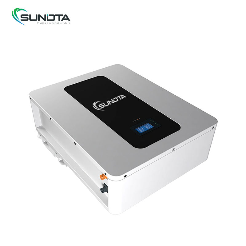 Sundta POLO-W1 LiFePO4 Lithium Battery Wall-Mounted 5kWh Home Power Storage Solar Energy System Deep-Cycle 51.2V 100Ah IP65