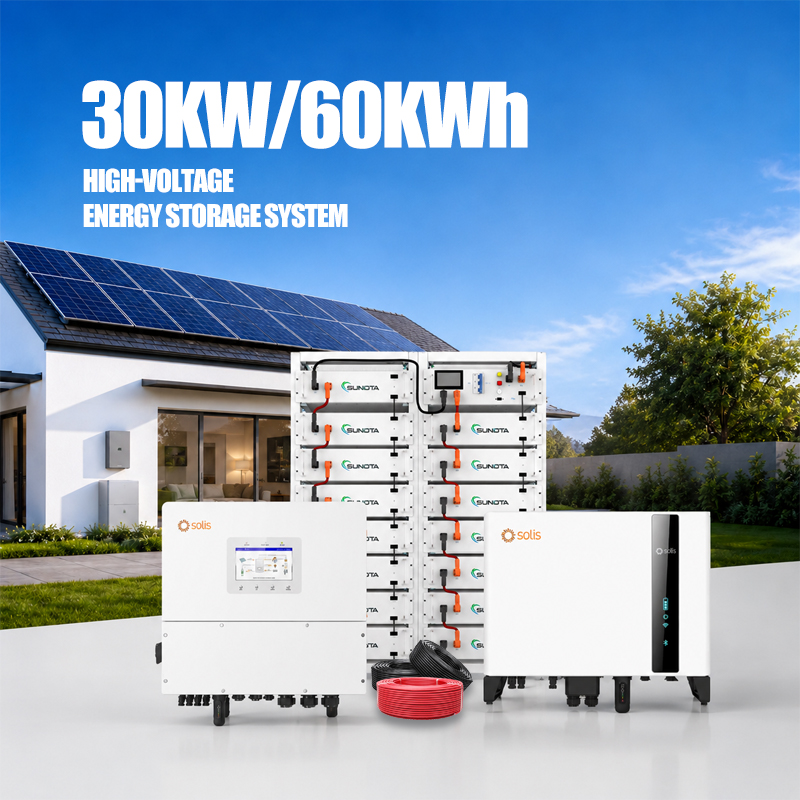 51.2V Split All-in-One Solar Battery Inverter System 30kWh 30kWh LiFePO4 Energy Storage Backup Power Hybrid CAN CE Long Warranty
