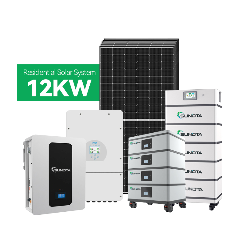 2026 Sundta Low Price 10KW 12KW Hybrid Solar System for Home Use with Lifepo4 Battery and BMS System