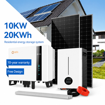 Commercial solar plus storage ESS container array