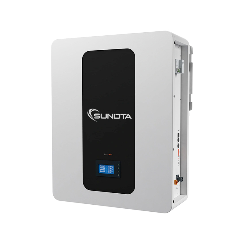 Sundta EU Warehouse 48V/51.2V LiFePO4 Lithium Ion Battery 10kWh Solar Home Energy Storage System Wall-Mounted 200Ah Capacity