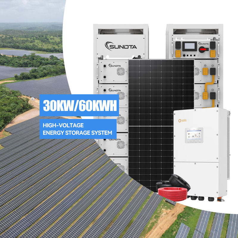 Off Grid Hybrid Solar Energy Storage System 20KW 30KW 40KW Hot-selling 30 kw Hybrid for Home Use With EU Certification